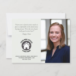 Carte Postale Avis client Coordonnées Photo Immobilier