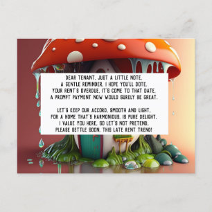 Carte Postale Avis de location tardive