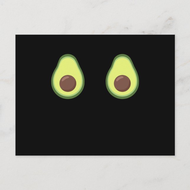 Carte Postale Avocado Halloween Costume amusant Avocados (Devant)
