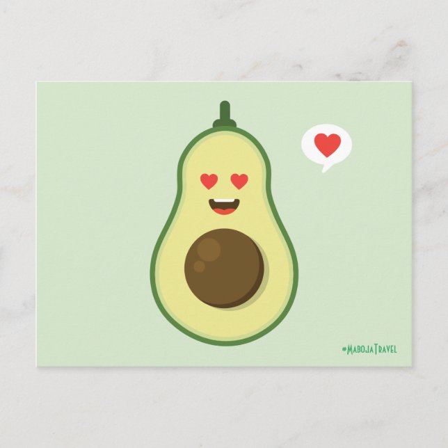 Carte Postale Avocado Love (Devant)