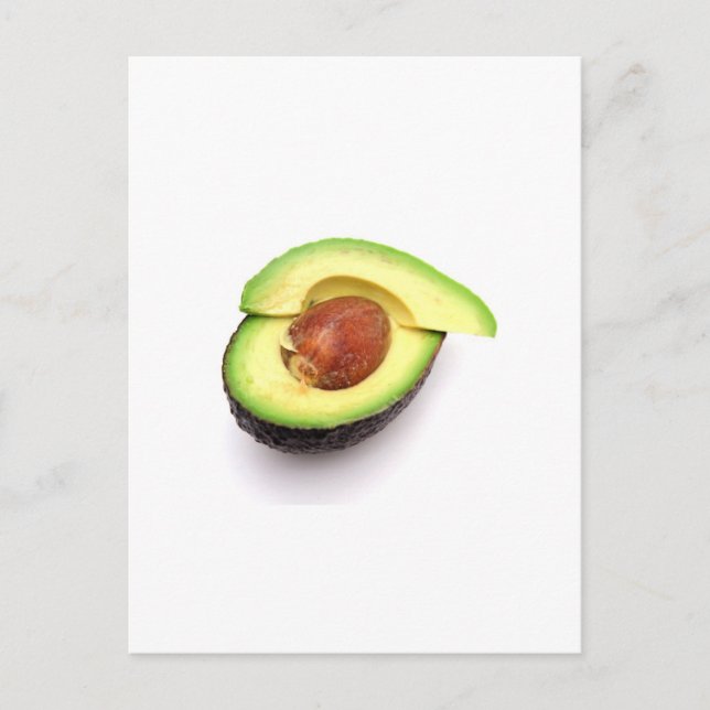 Carte Postale Avocado ouvert découpé (Devant)