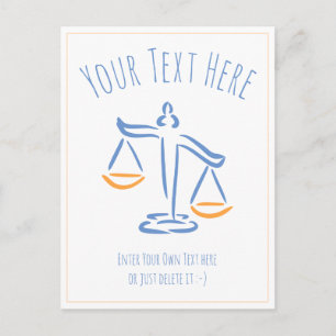 Carte Postale Avocat Procureur Juge Cabinet d'avocats / Bu