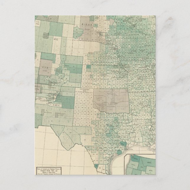 Carte Postale avoine par acre semée (Devant)