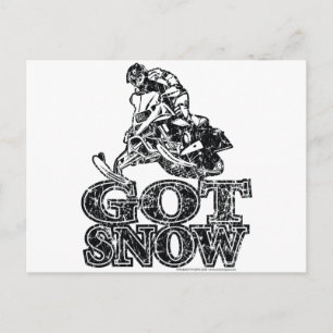 Carte Postale Avoir-Neige-En détresse