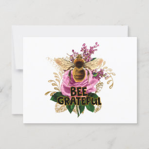 Carte Postale Avoir une abeille reconnaissante