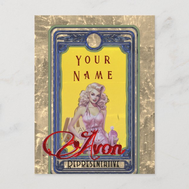 Carte postale Avon Lady Business (Devant)