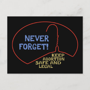 Carte Postale Avortement sécuritaire et légal