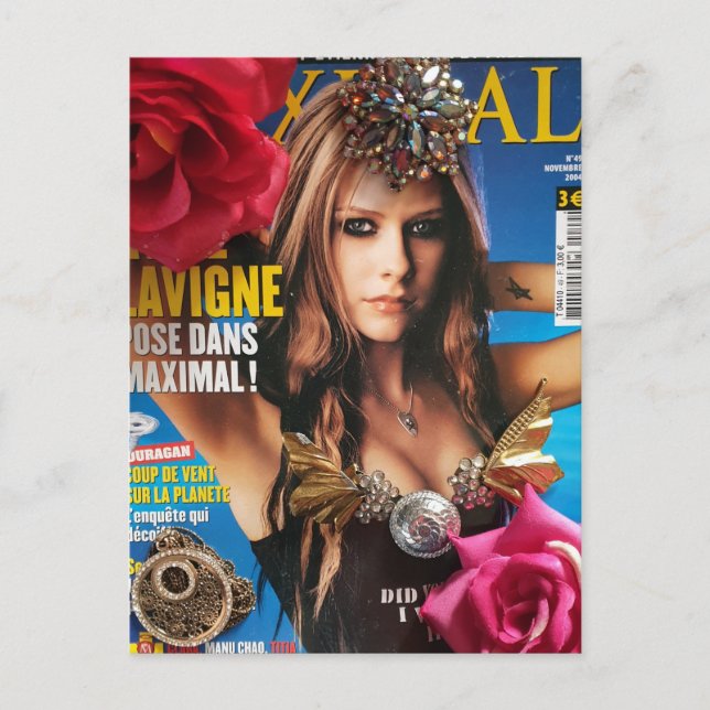 Carte Postale Avril Lavigne  (Devant)