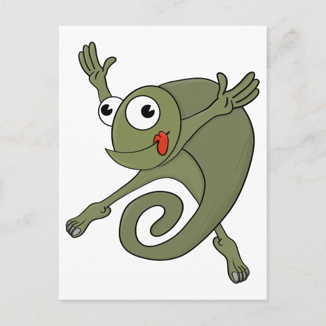 Carte Postale Awesome Chameleon (Devant)