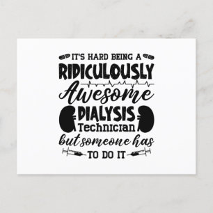 Carte Postale Awesome Dialysis Technician Dialysis Nurse