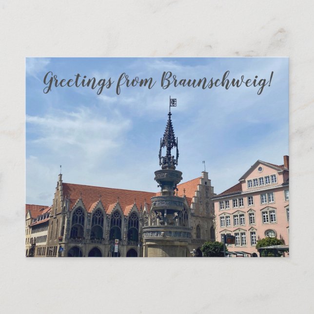 Carte Postale aWorld2Celebrate : Salutations de Braunschweig! (Devant)