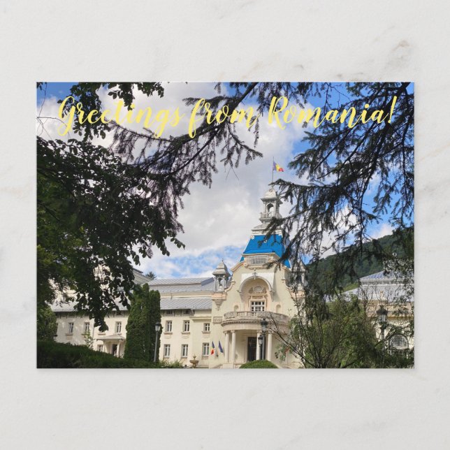 Carte Postale aWorld2Celebrate : Salutations de Roumanie! (Devant)