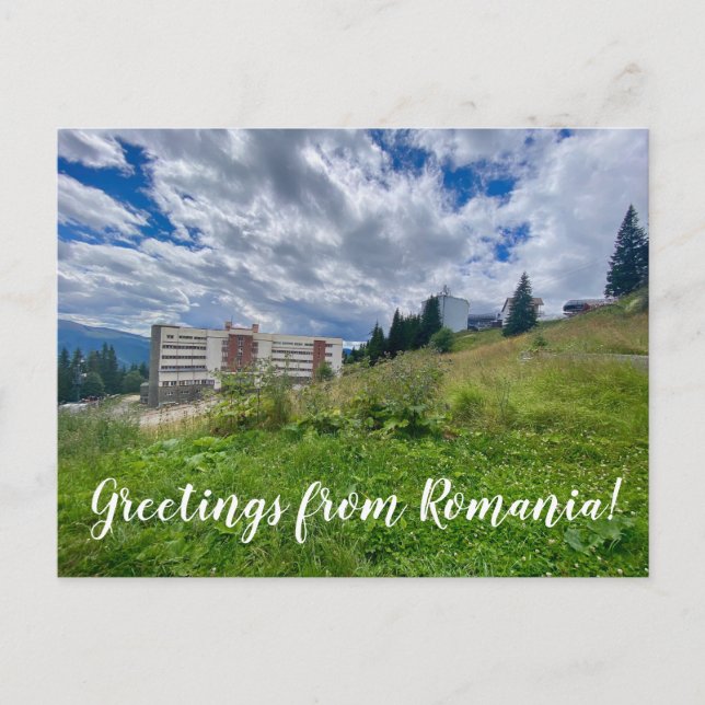 Carte Postale aWorld2Celebrate : Salutations de Roumanie! (Devant)