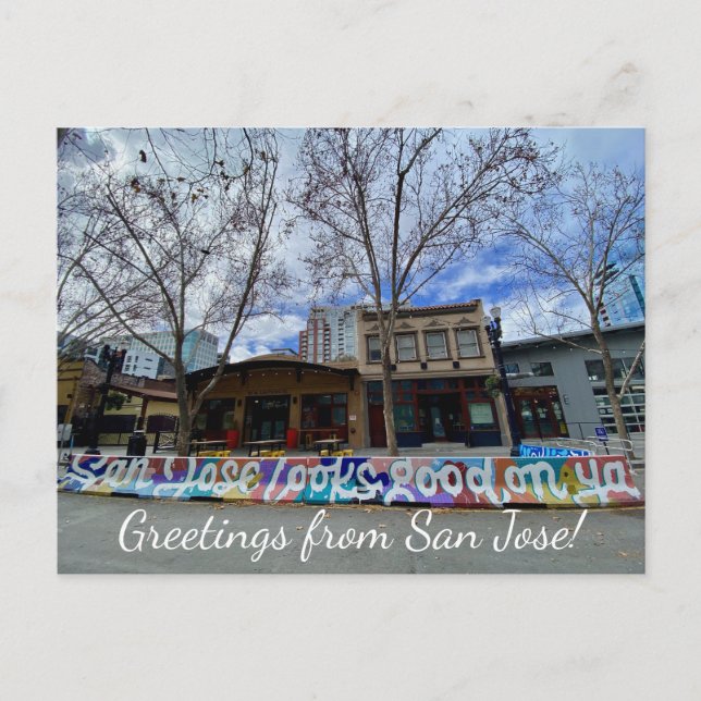 Carte Postale aWorld2Celebrate : Salutations de San Jose! (Devant)