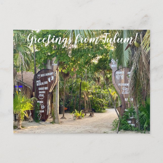 Carte Postale aWorld2Celebrate : Salutations de Tulum! (Devant)