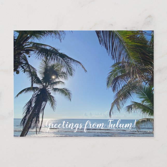 Carte Postale aWorld2Celebrate : Salutations de Tulum! (Devant)