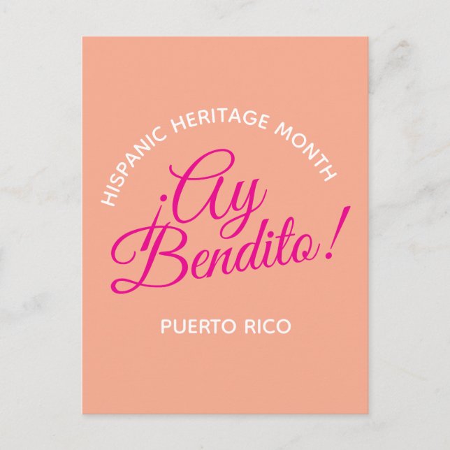 Carte Postale Ay bendito ! Porto Rico (Devant)