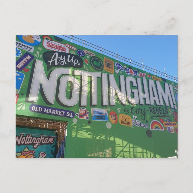 Carte Postale Ay up Nottingham ! (Devant)