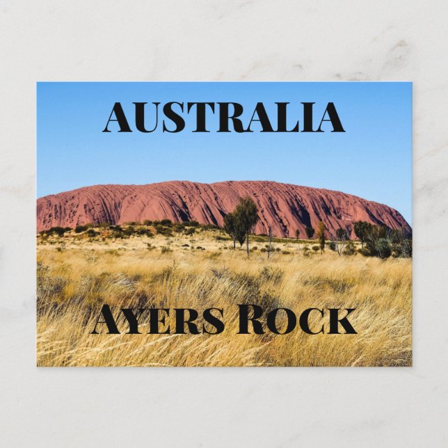 Carte Postale Ayers Rock Australie (Devant)