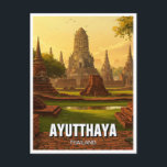 Carte Postale Ayutthaya Thaïlande Voyage<br><div class="desc">Ayutthaya, située juste au nord de Bangkok, est l'une des destinations thaïlandaises les plus importantes et visuellement étonnantes. Autrefois capitale prospère du royaume de Siam de 1350 à 1767, Ayutthaya était un puissant centre commercial qui abritait de grands temples, palais et communautés internationales. Bien qu'une grande partie de la ville...</div>