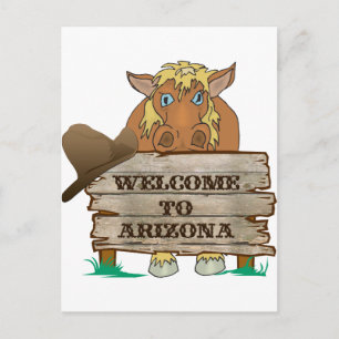 Carte Postale AZ- Bienvenue à l'Arizona Horse