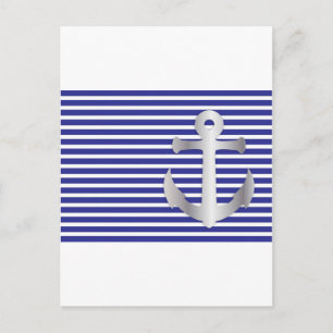 Carte Postale Aziza Stripes & Marine Blue Seaman