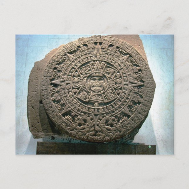 Carte Postale Aztec "Calendrier du soleil", Mexico (Devant)