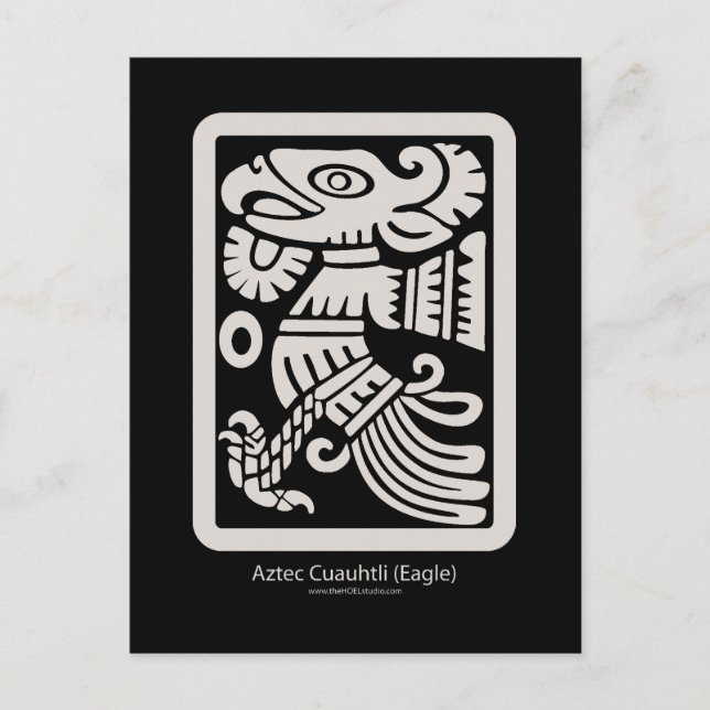 Carte Postale Aztec Cuauhtli - Aigle (Putty) (Devant)