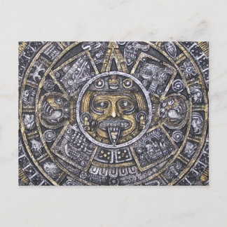 Carte postale Aztec/Maya Sun Calendar