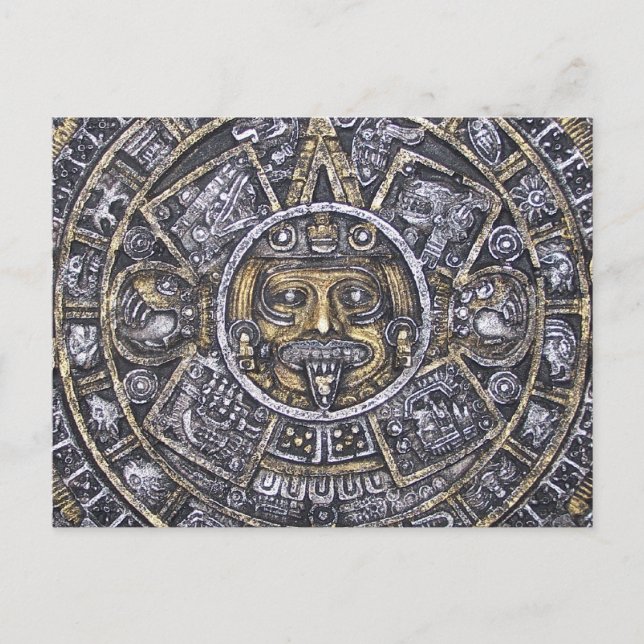 Carte postale Aztec/Maya Sun Calendar (Devant)