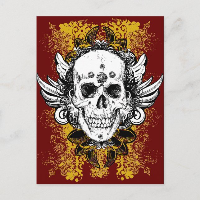 Carte Postale Aztec-Skull (Devant)