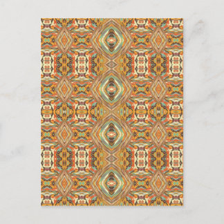 Carte Postale Aztecs Motif coloré sans couture