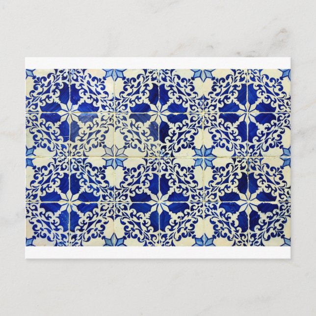 Carte Postale Azulejos, Carreaux portugais (Devant)