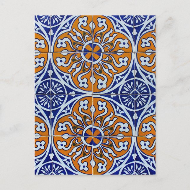 Carte Postale Azulejos, Carreaux portugais (Devant)
