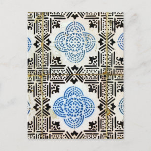 Carte Postale Azulejos, Carreaux portugais