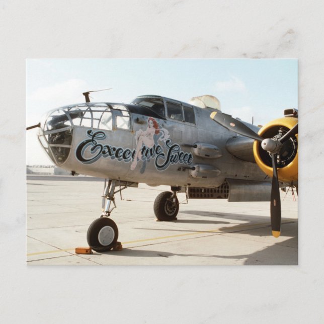 CARTE POSTALE B25 MITCHELL BOMBER "EXECUTIVE SWEET" NESE ART (Devant)
