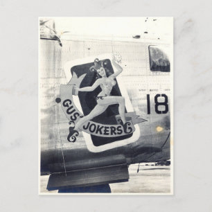 Carte postale B-24 Nose Art "Gus' Jokers"