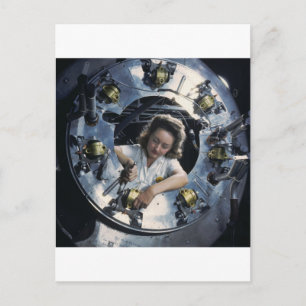 Carte Postale B-25 Bomber Engine Lady, 1942