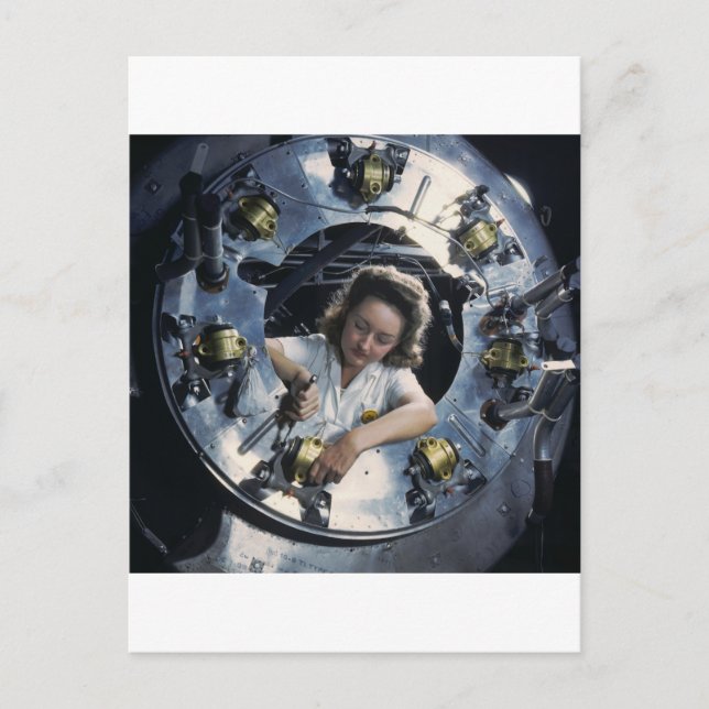 Carte Postale B-25 Bomber Engine Lady, 1942 (Devant)