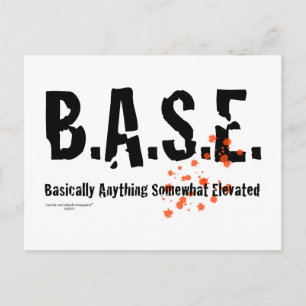 Carte Postale B.A.S.E. Jumping Skydiver