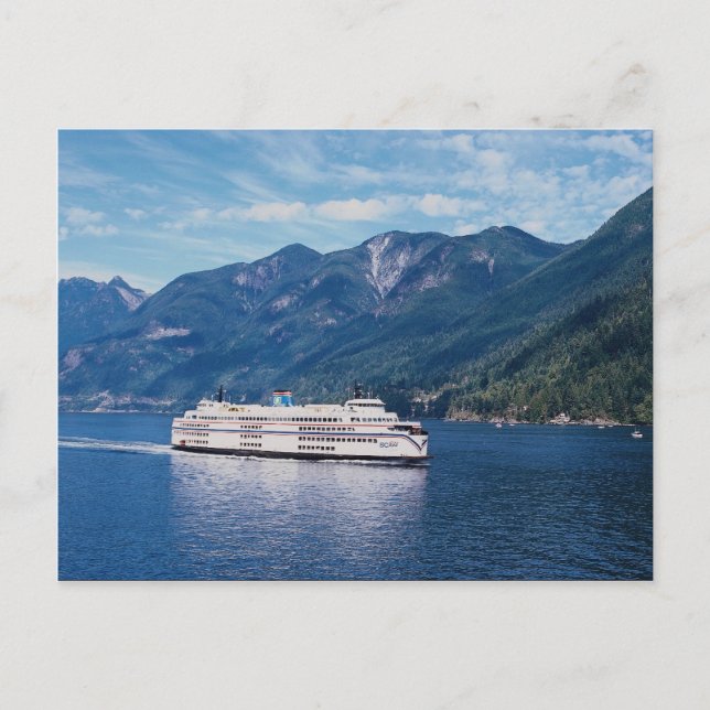 Carte Postale B.C. ferry de Vancouver à Nanaimo sur Vancouver (Devant)