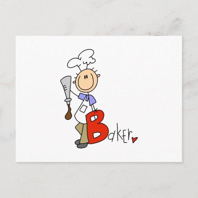Carte Postale B est pour Boulanger (Devant)