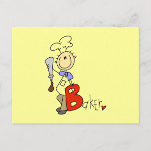 Carte Postale B est pour les T-shirts et cadeaux Baker