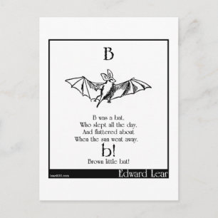 Carte Postale B était une chauve-souris