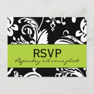 Carte postale B&G Damask RSVP
