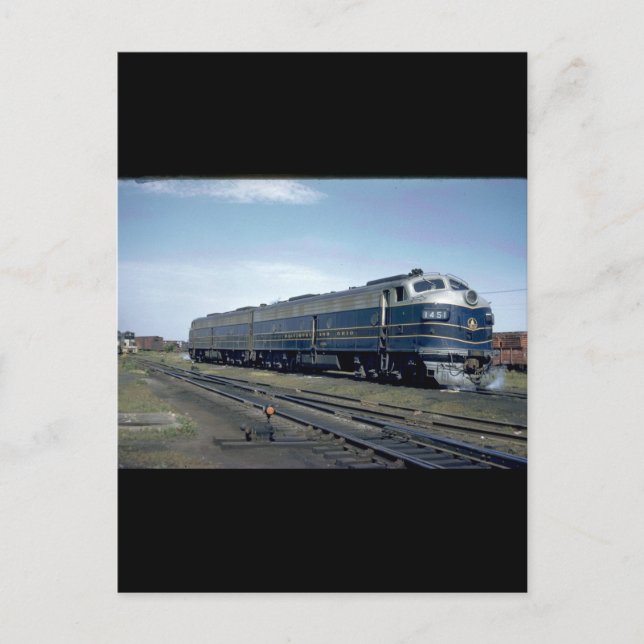 Carte Postale B&O EMD E-8Aw/A set #1451_Trains (Devant)
