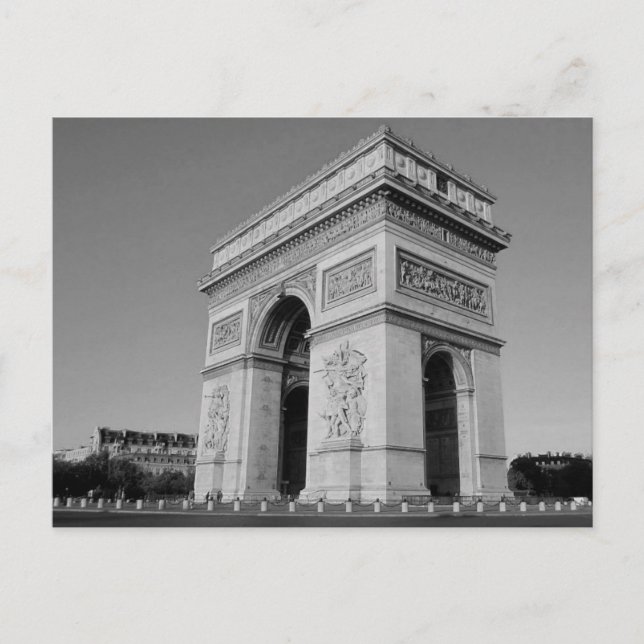 Carte Postale B&W Arc de Triomphe 3 (Devant)
