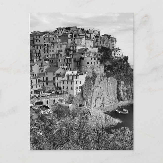 Carte Postale B&W Cinque Terre (Devant)