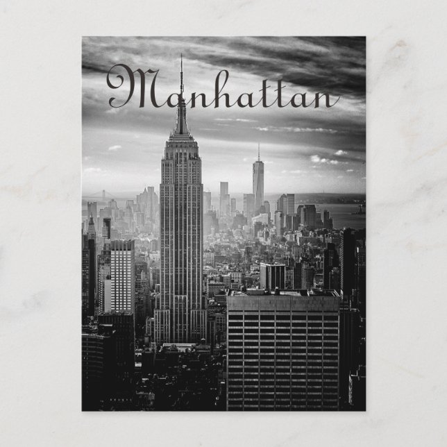 Carte Postale B&W New York (Devant)