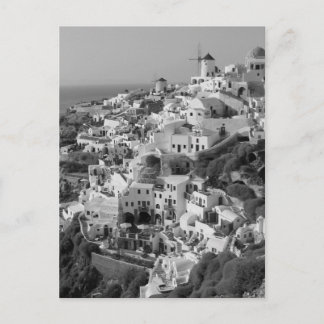 Carte Postale B&W Santorini 5